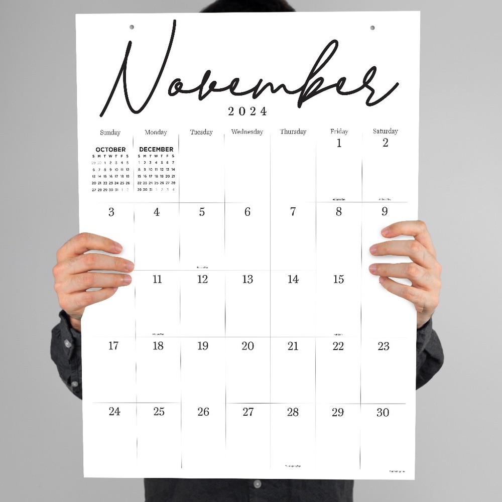 2025 Large Art Poster Wall Calendar